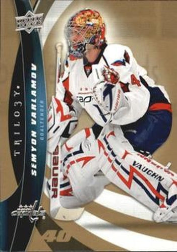 #92 Semyon Varlamov - Washington Capitals - 2009-10 Upper Deck Trilogy Hockey