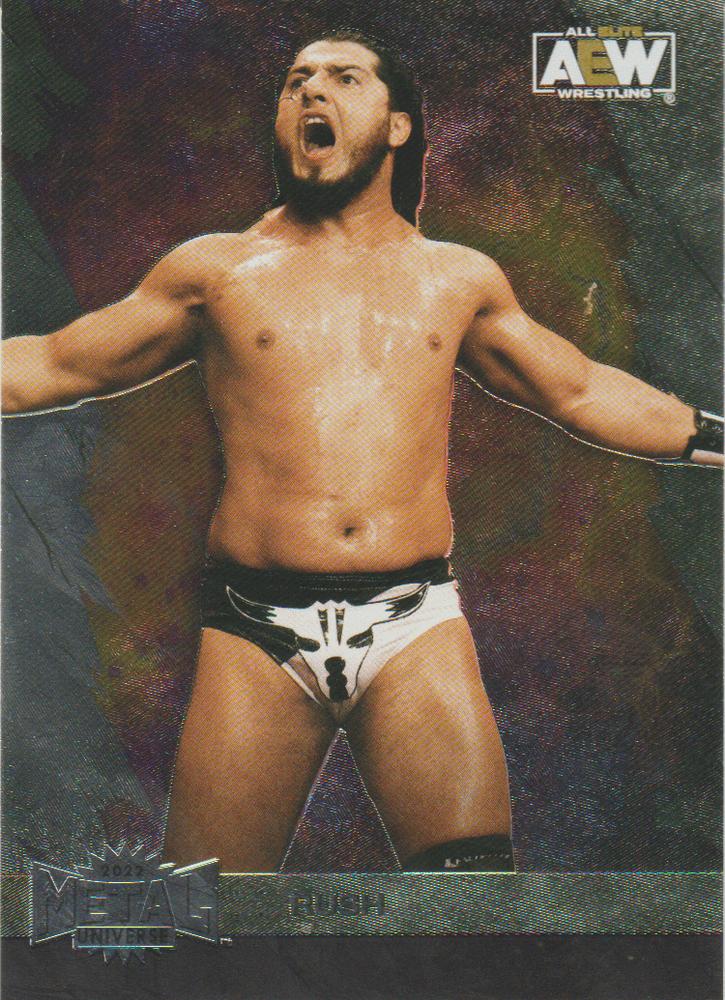 #92 Rush - 2022 SkyBox Metal Universe AEW Wrestling