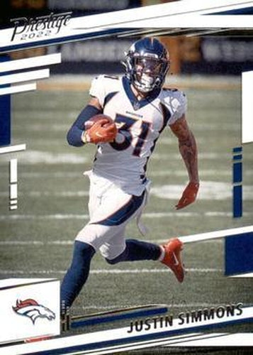 #92 Justin Simmons - Denver Broncos - 2022 Panini Prestige Football