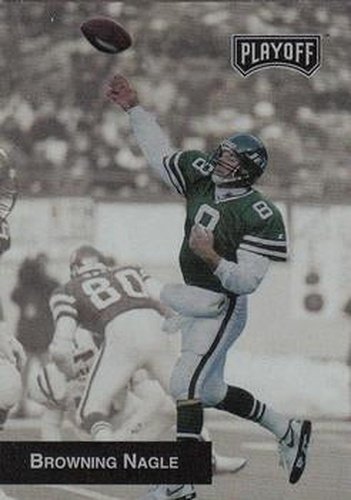 #92 Browning Nagle - New York Jets - 1993 Playoff Football