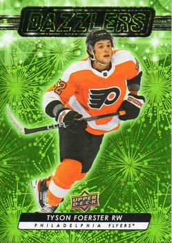 #DZ-92 Tyson Foerster - Philadelphia Flyers - 2023-24 Upper Deck - Dazzlers Green Hockey