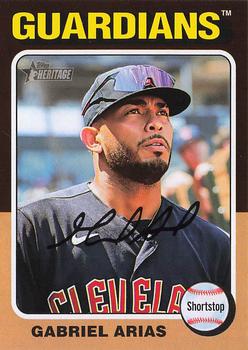 #92 Gabriel Arias - Cleveland Guardians - 2024 Topps Heritage Baseball
