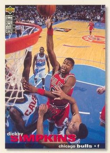 #92 Dickey Simpkins - Chicago Bulls - 1995-96 Collector's Choice Basketball