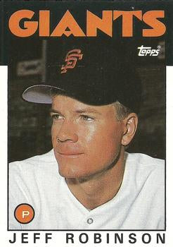 #93T Jeff Robinson - San Francisco Giants - 1986 Topps Traded Baseball