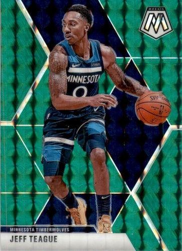#93 Jeff Teague - Minnesota Timberwolves - 2019-20 Panini Mosaic - Green Prizm Basketball