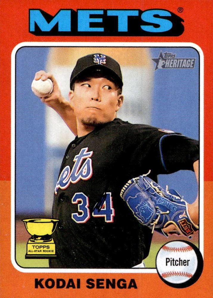 #93 Kodai Senga - New York Mets - 2024 Topps Heritage Baseball