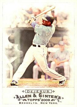 #93 David DeJesus - Kansas City Royals - 2009 Topps Allen & Ginter Baseball