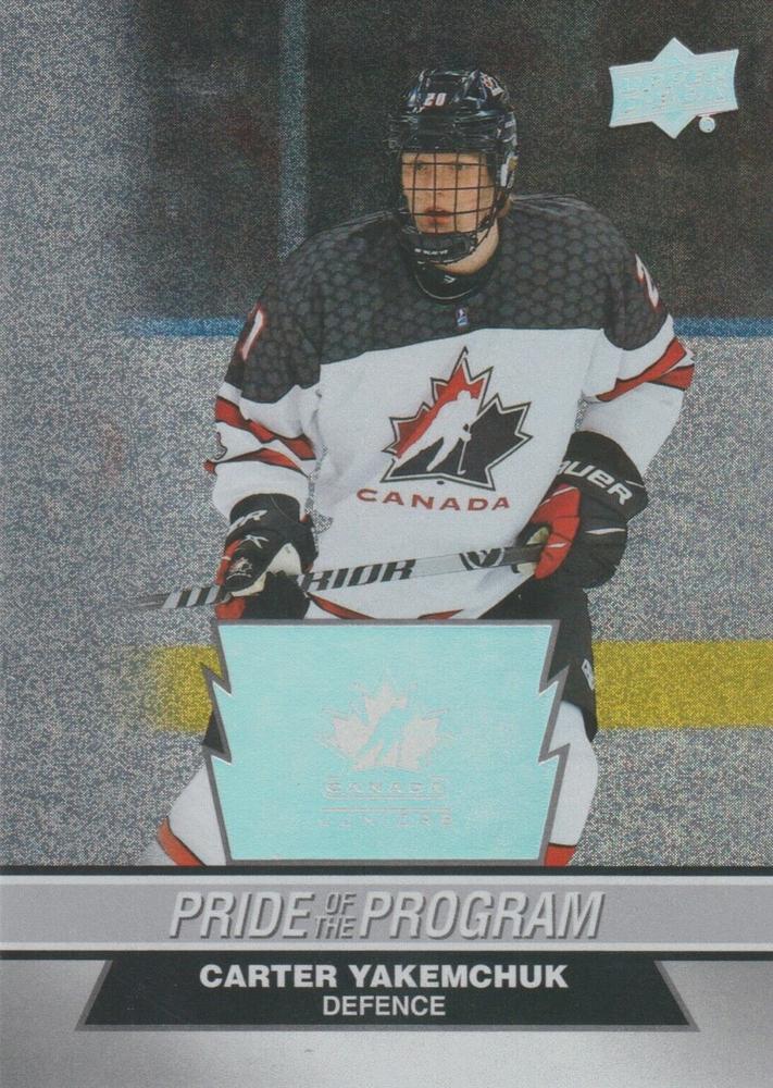#93 Carter Yakemchuk - Canada - 2023 Upper Deck Team Canada Juniors - Patterned Foilboard Hockey