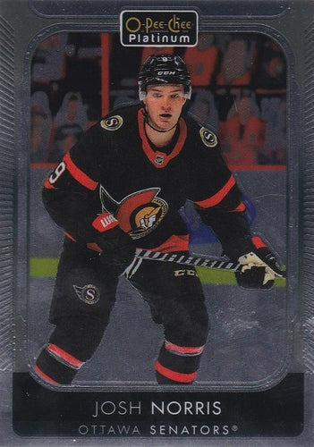 #93 Josh Norris - Ottawa Senators - 2021-22 O-Pee-Chee Platinum Hockey
