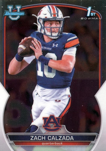 #93 Zach Calzada - Auburn Tigers - 2022 Bowman Chrome University Football