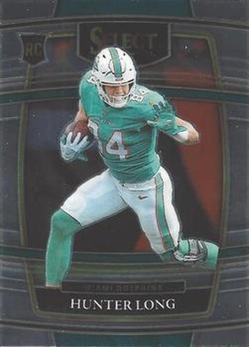 #93 Hunter Long - Miami Dolphins - 2021 Panini Select Football