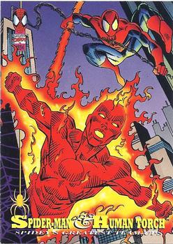 #93 Spider-Man & Human Torch - 1994 Fleer The Amazing Spider-Man