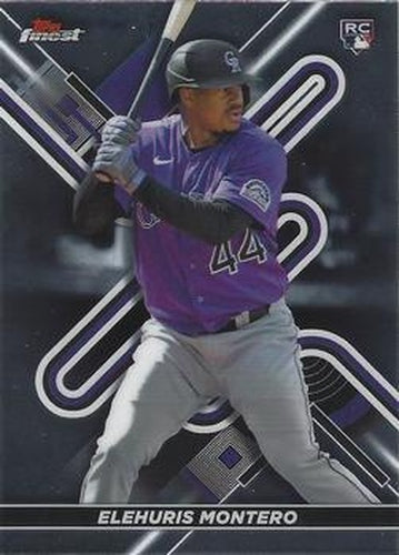 #93 Elehuris Montero - Colorado Rockies - 2022 Finest Baseball