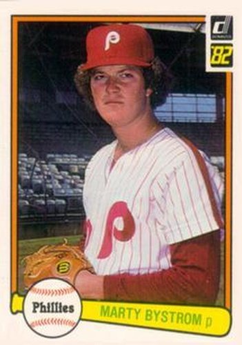 #93 Marty Bystrom - Philadelphia Phillies - 1982 Donruss Baseball