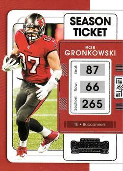 #93 Rob Gronkowski - Tampa Bay Buccaneers - 2021 Panini Contenders Football