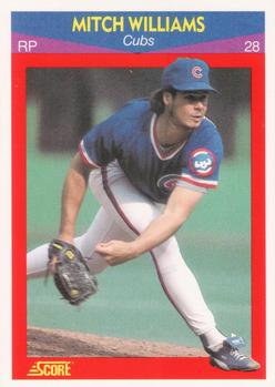 #93 Mitch Williams - Chicago Cubs - 1990 Score 100 Superstars Baseball