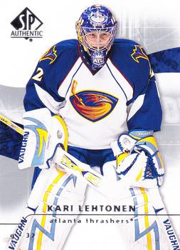 #53 Kari Lehtonen - Atlanta Thrashers - 2008-09 SP Authentic Hockey