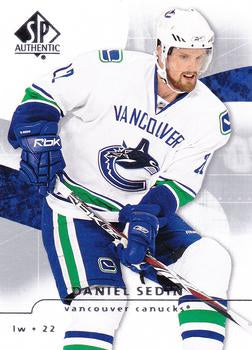 #78 Daniel Sedin - Vancouver Canucks - 2008-09 SP Authentic Hockey