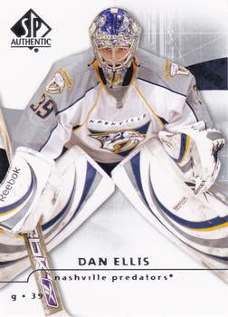 #81 Dan Ellis - Nashville Predators - 2008-09 SP Authentic Hockey