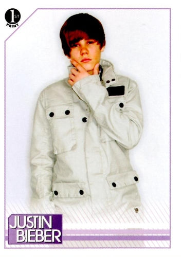#94 During his performance and photo shoot for a B - 2010 Panini Justin Bieber