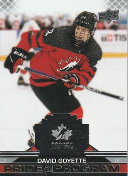 #94 David Goyette - Canada - 2022-23 Upper Deck Team Canada Juniors Hockey