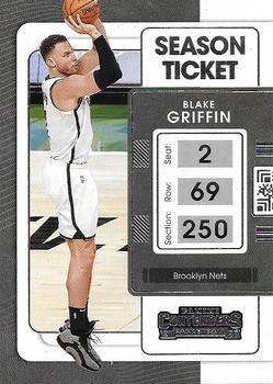 #94 Blake Griffin - Brooklyn Nets - 2021-22 Panini Contenders Basketball