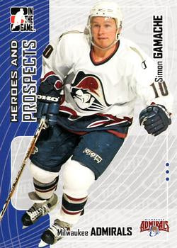 #94 Simon Gamache - Milwaukee Admirals - 2005-06 In The Game Heroes and Prospects Hockey