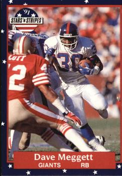 #94 Dave Meggett - New York Giants - 1991 Fleer Stars 'n Stripes Football