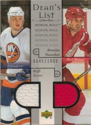 #94 Raffi Torres / Brendan Shanahan - New York Islanders / Detroit Red Wings - 2001-02 Upper Deck Honor Roll Hockey