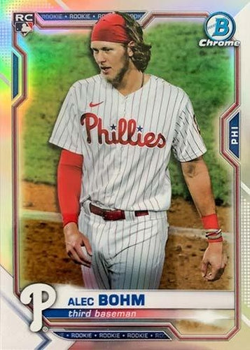 #94b Alec Bohm - Philadelphia Phillies - 2021 Bowman Chrome Baseball