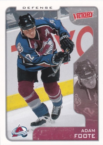 #95 Adam Foote - Colorado Avalanche - 2001-02 Upper Deck Victory Hockey