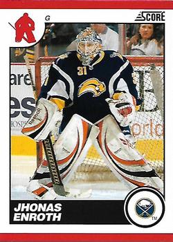 #95 Jhonas Enroth - Buffalo Sabres - 2010-11 Score Hockey