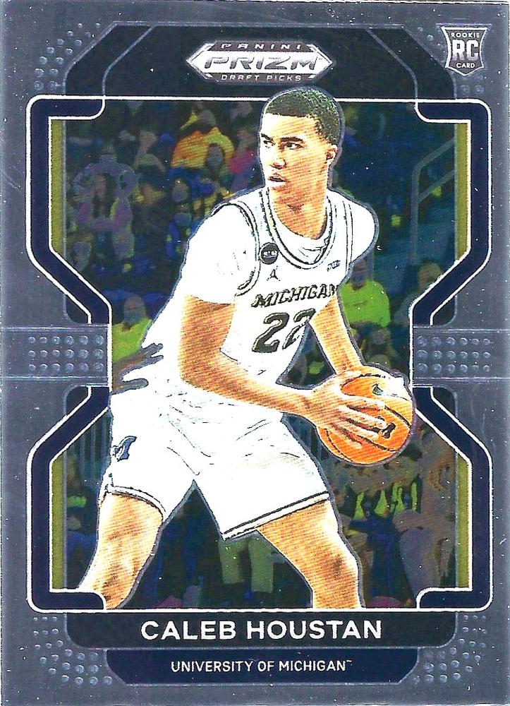 #95 Caleb Houstan - Michigan Wolverines - 2022 Panini Prizm Draft Picks Basketball