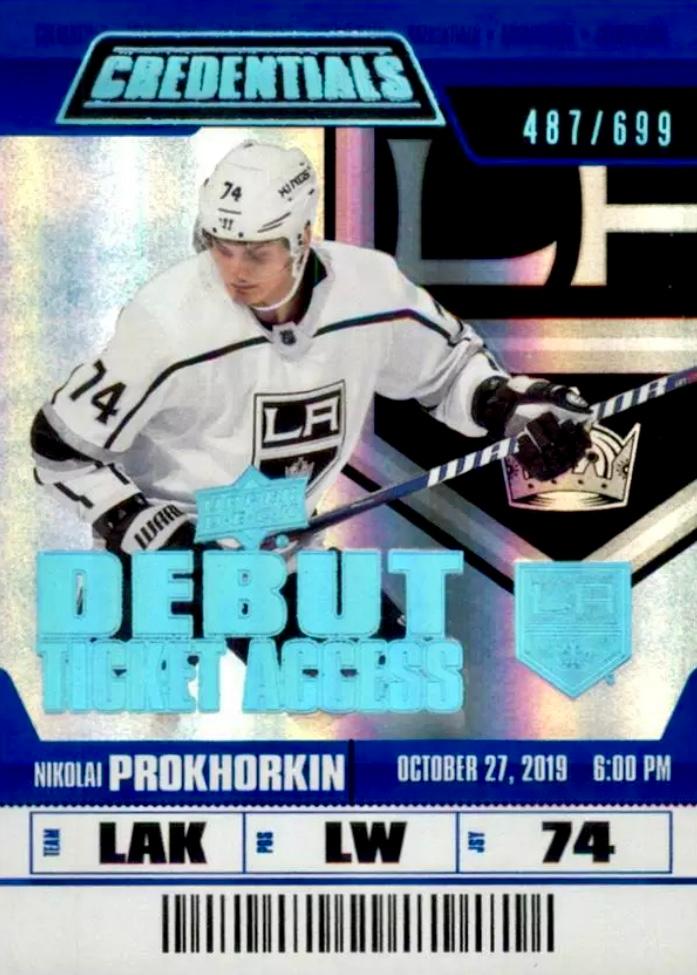 #95 Nikolai Prokhorkin - Los Angeles Kings - 2019-20 Upper Deck Credentials Hockey