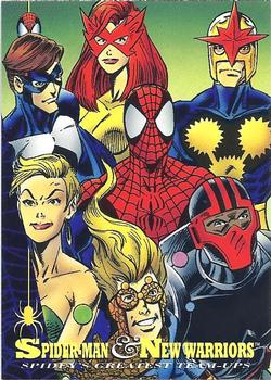 #95 Spider-Man & New Warriors - 1994 Fleer The Amazing Spider-Man