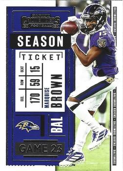 #95 Marquise Brown - Baltimore Ravens - 2020 Panini Contenders Football