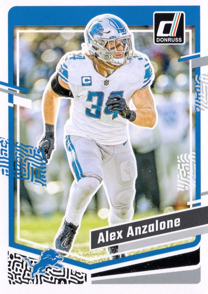 #95 Alex Anzalone - Detroit Lions - 2023 Donruss Football
