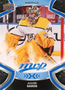 #95 Juuse Saros - Nashville Predators - 2021-22 Upper Deck MVP - Blue Hockey