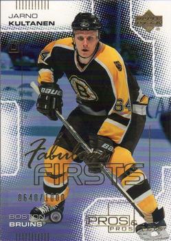 #95 Jarno Kultanen - Boston Bruins - 2000-01 Upper Deck Pros & Prospects Hockey