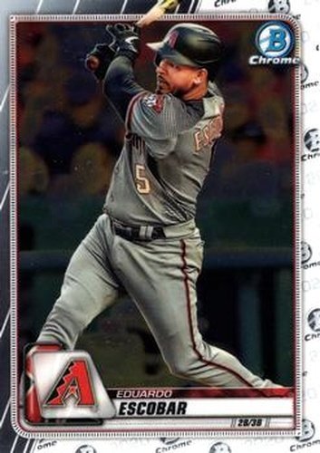 #95 Eduardo Escobar - Arizona Diamondbacks - 2020 Bowman Chrome Baseball