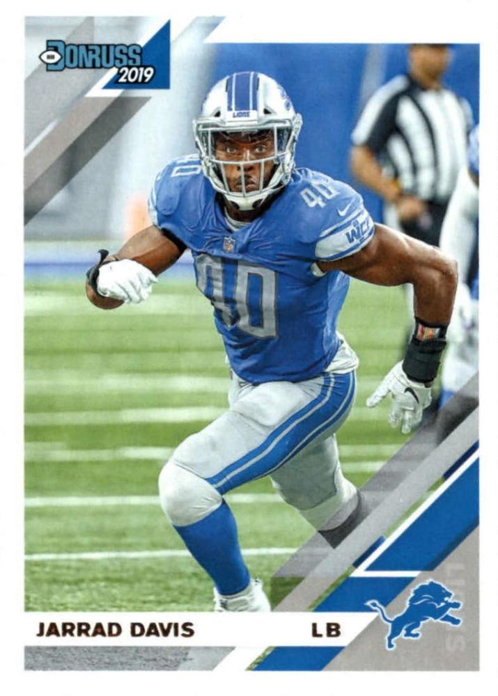 #95 Jarrad Davis - Detroit Lions - 2019 Donruss Football