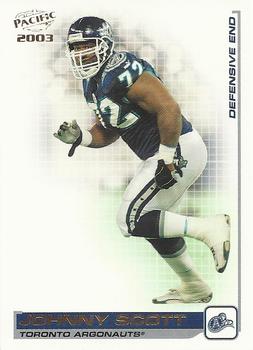 #95 Johnny Scott - Toronto Argonauts - 2003 Pacific CFL Football