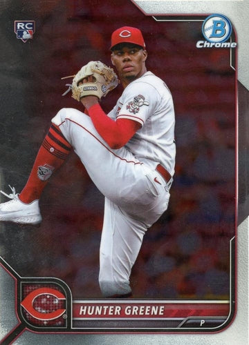 #95 Hunter Greene - Cincinnati Reds - 2022 Bowman Chrome Baseball