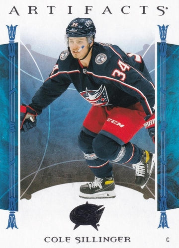 #95 Cole Sillinger - Columbus Blue Jackets - 2022-23 Upper Deck Artifacts Hockey