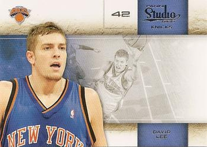 #96 David Lee - New York Knicks - 2009-10 Panini Studio Basketball