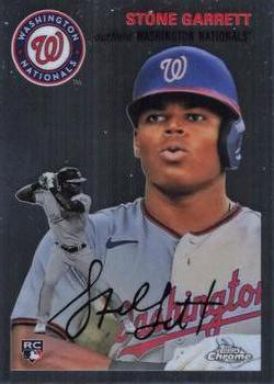 #96 Stone Garrett - Washington Nationals - 2023 Topps Chrome Platinum Anniversary Baseball