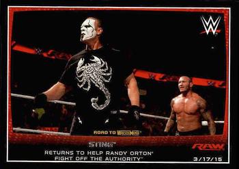 #96 Sting - 2015 Topps WWE Road to Wrestlemania Wrestling