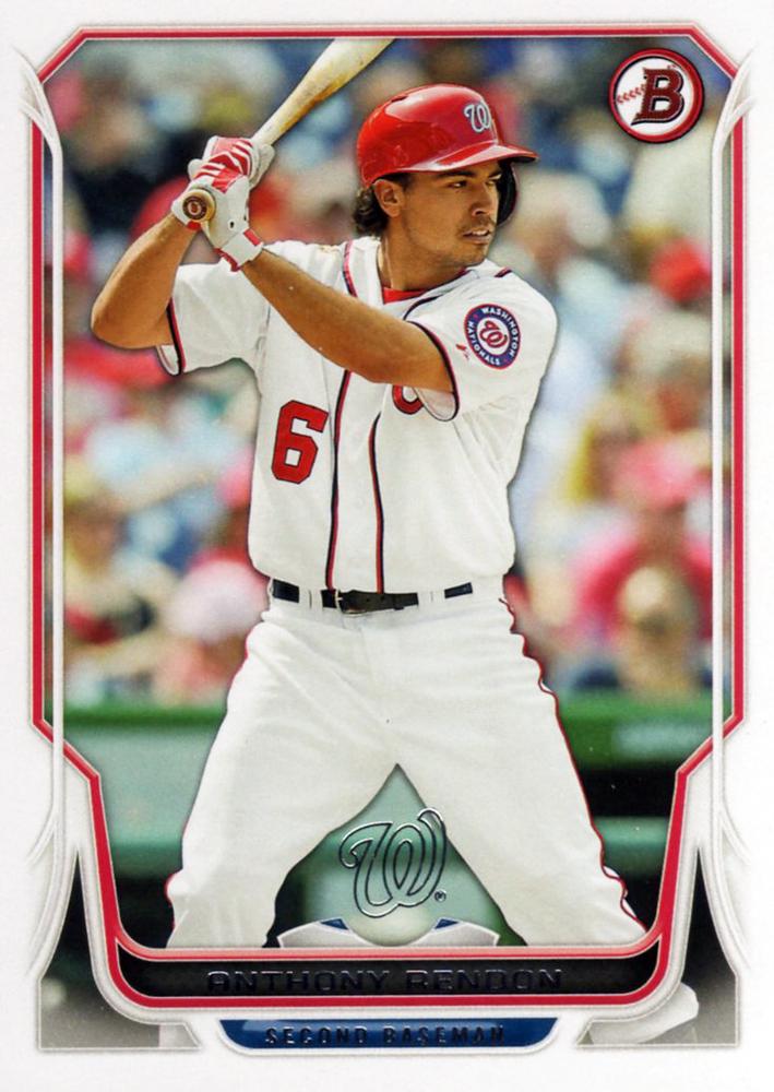 #96 Anthony Rendon - Washington Nationals - 2014 Bowman Baseball