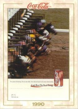 #96 Can't Beat the Real Thing horse racing - 1993 Collect-A-Card Coca-Cola Collection Series 1