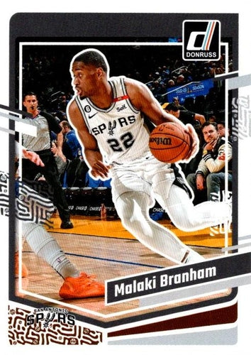#96 Malaki Branham - San Antonio Spurs - 2023-24 Donruss Basketball